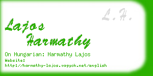 lajos harmathy business card